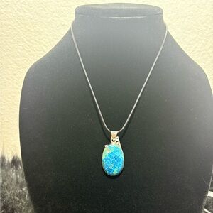 Oval Shattuckite Pendant